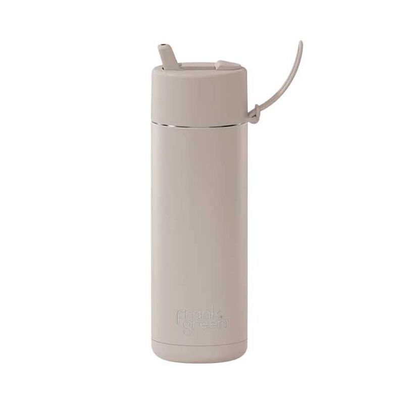 frank green 20oz Reusable Bottle Chrome w Flip Straw Moon Dust image number 0